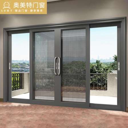 Manufacturer's villa aluminum alloy doors and windows, entry doors, sound insulation, heavy-duty sliding doors, balcony glass partition doors