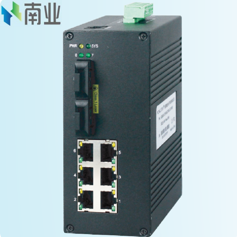 NIS608 100 Mbps 2 optical 6 electrical industrial Ethernet switch management type