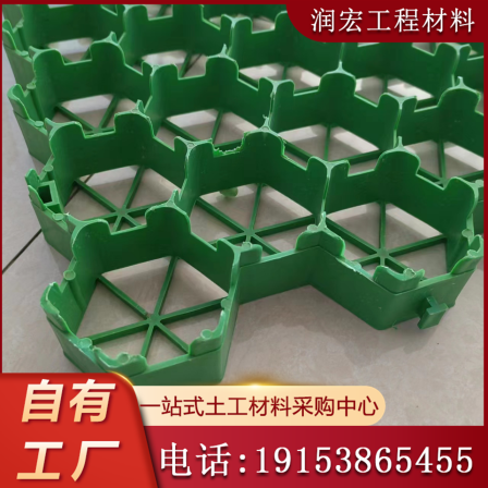Manufacturer customized HDPE grass grid green plastic lawn grid brick parking lot fire passage slope protection grass grid