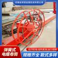 Spring type cable drum gantry crane, electric walking, retracting and releasing, reel rope, strip shaped