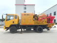 Concrete mixing and pumping integrated machine C10, oil and electricity dual purpose building, road construction, water channel reservoir, power tower pile construction