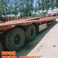 Sales of 17 meter 5 low flat semi trailer 13 meter 75 flat semi trailer for export of large cargo transport trailers