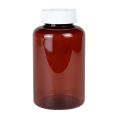 Fukang PET Brown High end Transparent Oral Medicine 500ml Health Products Packaging Plastic Bottle Manufacturer