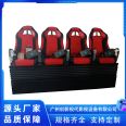 Four person dark spaceship simulation car driving equipment immersive experience creation