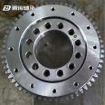 Small rotary table bearing, four point contact ball type slewing bearing with outer teeth, high-precision flange type slewing bearing