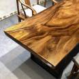 South American walnut solid wood board 205 * 75 * 6 large board table, tea table, tea making table, tea drinking table