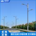 LED double arm street lamp, 8m, 9m, 10m, 12m, road, electricity, outdoor lighting, high and low arm double head road lamp pole