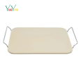 Pizza baking plate, Pizza stone oven, slate pizza pancake baking, insulation baking, slate with wire rack handle