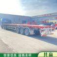 12.5 meter high railing dangerous goods semi trailer disc brake axle frame trailer air suspension