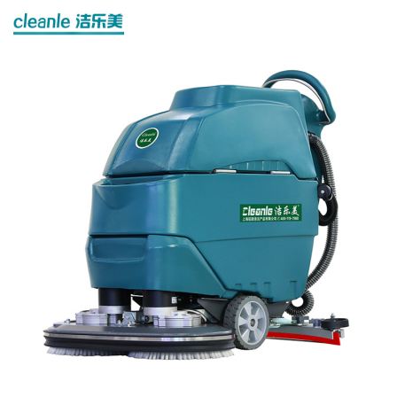 Jie Le Mei YSD-A6D double brush workshop mop, manual push self driving floor washer, ceramic tile paint floor washer