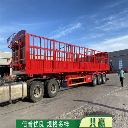 13 meter dangerous goods high railing semi trailer hazardous waste transportation trailer 40 foot tank container transportation skeleton vehicle