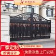 Entrance door Luxury villa aluminum alloy door automatic swing gate driveway  courtyard aluminum door