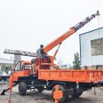 Four wheel drive six wheel drive multifunctional hook machine, 6-meter manganese steel digging arm transport vehicle with winch, hydraulic lifting and digging integrated machine