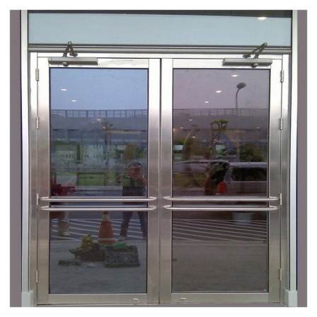 304 stainless steel glass fireproof door, tempered thermal insulation, and fireproof glass door support customization