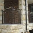 Wanying Glass Balcony Railing Iron Art Guardrail Insertion Installed by Professional Professionals