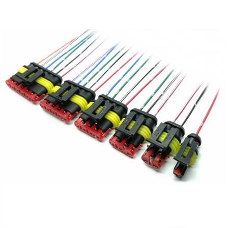 Original AMP Amp TE Tyco imported 4-core 282088-1 automotive connector waterproof plug wiring harness processing