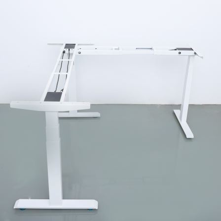 Standing three motor electric lifting table L-shaped corner desktop computer office desk bracket legs