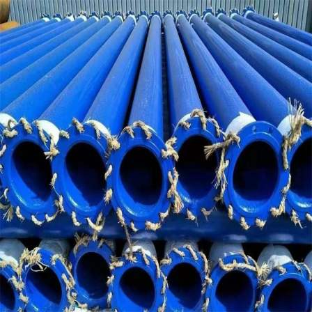 DN200 mining flange connection coated plastic pipe, double-sided coated plastic steel pipe, internal and external epoxy resin composite steel pipe