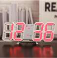 Source Factory Wholesale 3D Digital Clock LED Alarm Clock Japanese 3D Clock Electronic Clock Living Room 3D Wall Clock Thermometer Table Clock