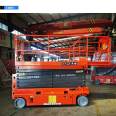 Self walking elevator, electric scissor type hydraulic manned lifting platform, high-altitude operation lifting vehicle