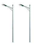 8 meter conch arm double arm LED solar street light customized for residential roads