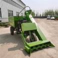 Large four wheeled cattle farm manure cleaning truck, dry and wet dual purpose automatic shovel manure machine, three wheeled diesel cow manure cleaning machine