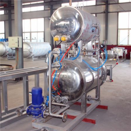 Full automatic breakfast Congee sterilization pot Stainless steel spray sterilization equipment Customized large food sterilization kettle