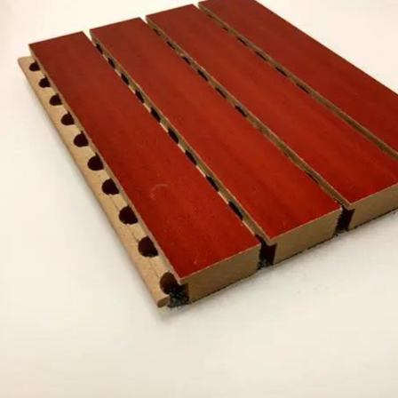 Wooden perforated sound-absorbing board, environmentally friendly and flame-retardant groove, wooden school soundproofing board, directly supplied by the manufacturer for decoration
