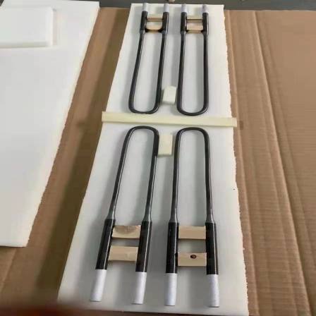 Supply of U-shaped right angle silicon molybdenum rods for electric furnaces and kilns. The size of heating rods can be customized and shipped quickly