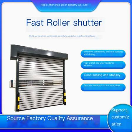 PVC fast Roller shutter, sound insulation and noise reduction, special Zhenchao door for sand and gravel plant of blue cement plant