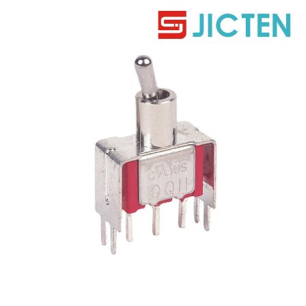 Button switch with fixed bracket, 180 degree direct insertion button switch, produced by UL safety regulations JICTEN
