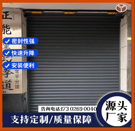 Processing customized aluminum alloy Roller shutter factory building shop anti wind shutter