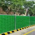 Grass sandwich enclosure PVC construction fence color steel baffle construction site temporary fence foam board package installation