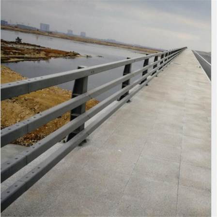 Customized bridge guardrails, river landscape handrails, stainless steel composite pipe railings, square pipe anti-collision protective railings