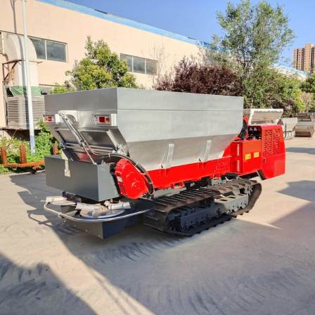 Crawler self-propelled agricultural manure spreader dry and wet manure fertilizer particle fertilizer spreader