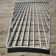 Galvanized fan-shaped steel grating plate, tower steel grating plate platform, G323/30/100 grating plate