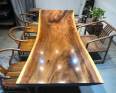 Simplified large plate dining table Jilin large plate wholesale whole plate non splicing oversized conference table Walnut wood