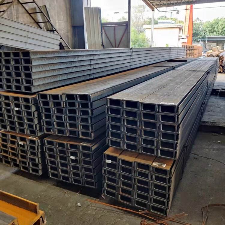 Construction of hot-rolled U-shaped steel sharp steel for building curtain wall galvanized channel steel structure factory building