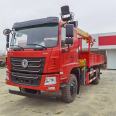 Chengli brand Dongfeng DV3 single axle truck mounted crane with 8 tons and 4 boom lifting capacity, Kangji 200 horsepower