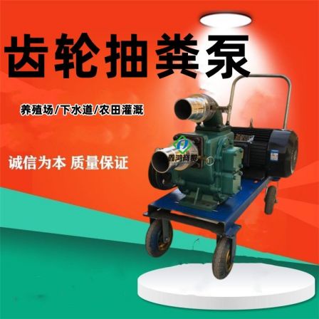Air cooled diesel mud pump, self priming motor, fecal pump, 3-inch gasoline fecal pump, construction site sewage pump
