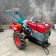 Handheld paddy field dual purpose farmland tractor, self-propelled hand towed paddy field tiller