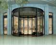 Star rated hotels, hotels, and office buildings - Science language - Exhibition box retractable and non pinch two wing automatic revolving door