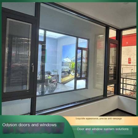Odeson aluminum alloy bridge cutoff Casement window quiet window for apartment is dust-proof and wind resistant