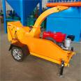 Forced feeding tree crusher, garden and orchard crushing equipment, forestry crusher, diesel driven