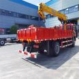 Dongfeng DV3 single bridge truck mounted crane, 8-ton dump crane, XCMG 8-ton truck mounted lifting and transportation vehicle