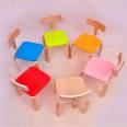 Kindergarten desks, children's tutoring classes, training classes, early education desk combinations, primary school students' painting and art classes, desks and chairs, solid wood