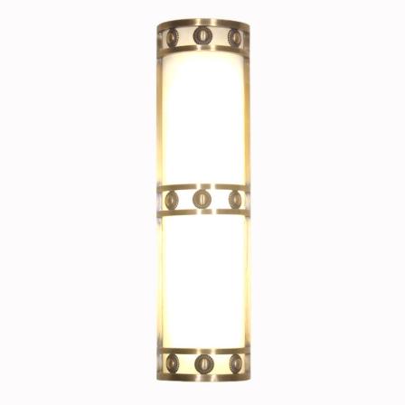 Living room sofa background wall lamp lobby elevator staircase wall lamp Baoyun lighting decoration all copper marble wall lamp