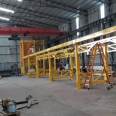 Automatic lifting and unloading of iron plates in the material bin, transportation of iron plates, and delivery of truss production line