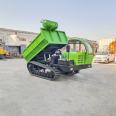 Crawler transport vehicle for puddle and muddy land, all terrain engineering transfer vehicle, climbing tiger tipper transport vehicle