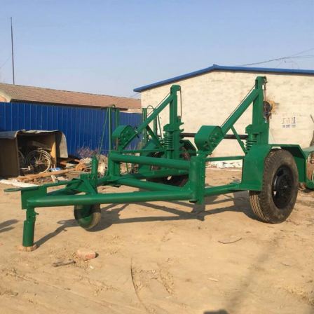 Cable payout truck with a 5-ton cable reel payout tractor is used for the transportation and deployment of cable reels